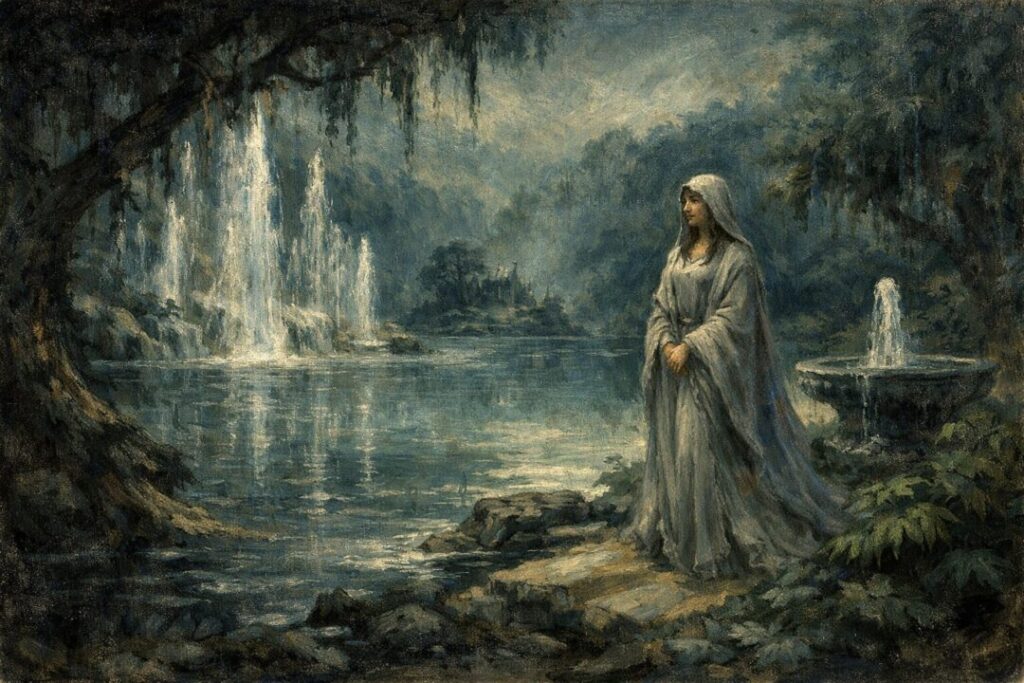 Estë by the shimmering fountains