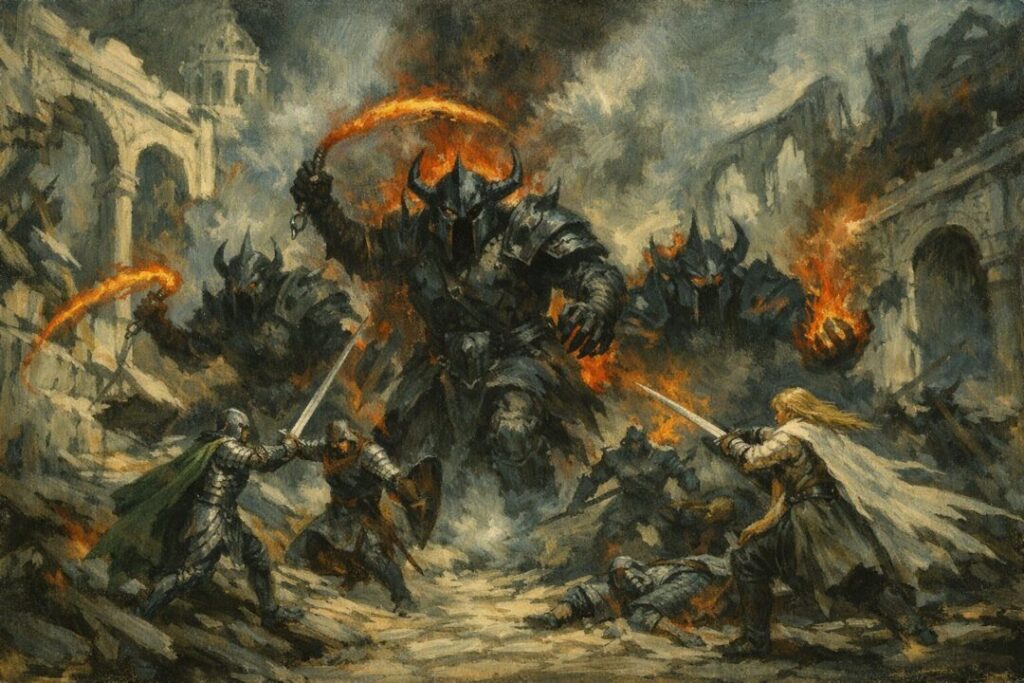 Fall of Gondolin Battle of Flames