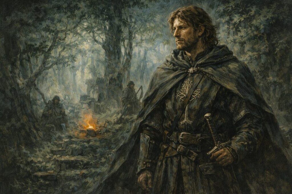 Faramir in the misty forest
