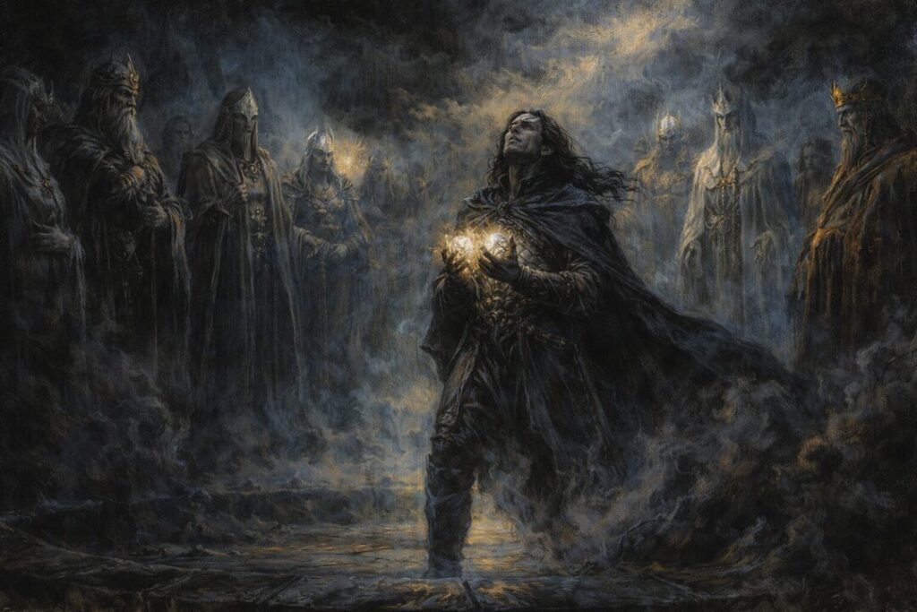 Fëanor and the Valar in Valinor