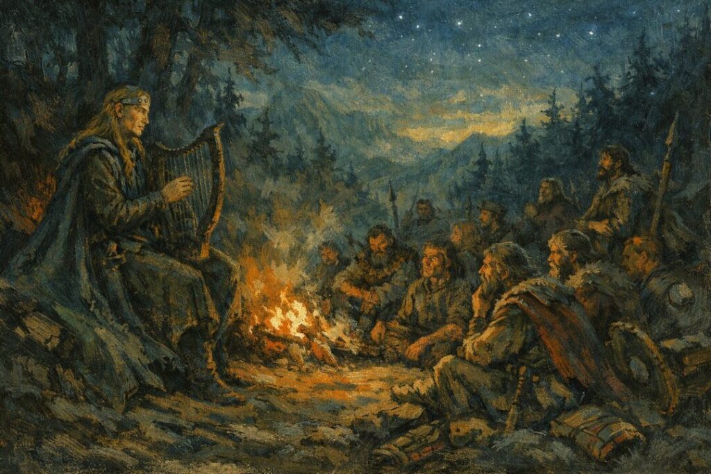 Finrod Felagund serenades the Men