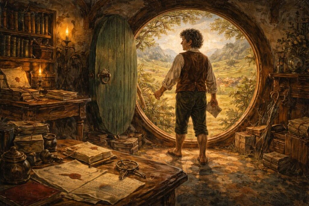 Frodo at the threshold of adulthood