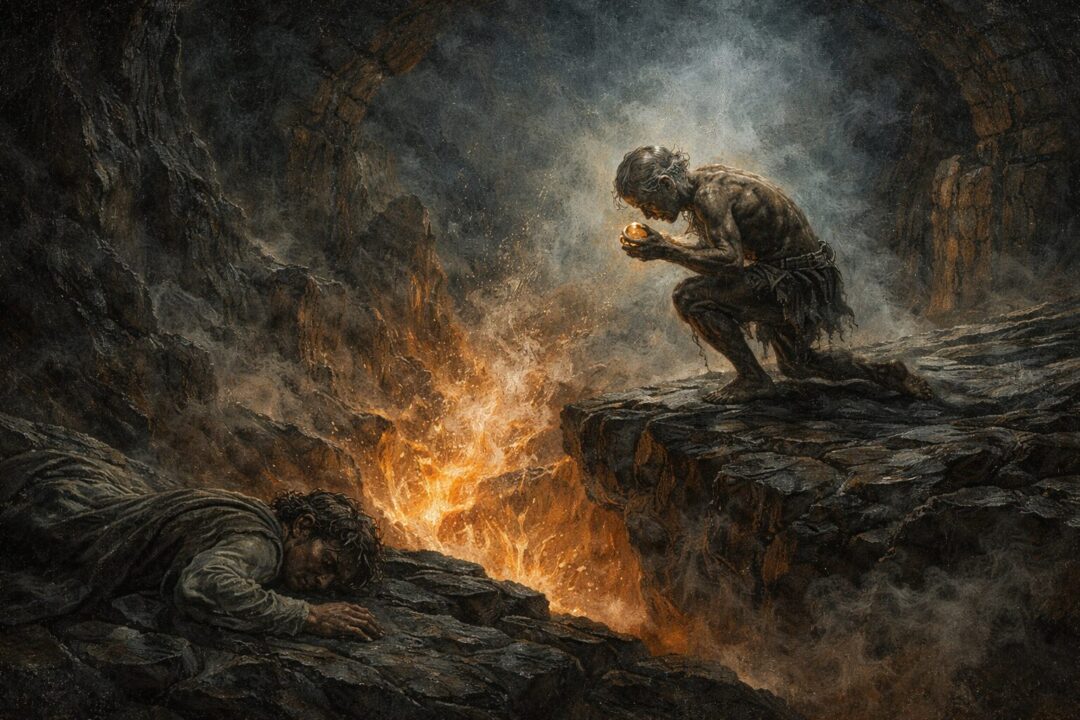 Gollum at the edge of doom