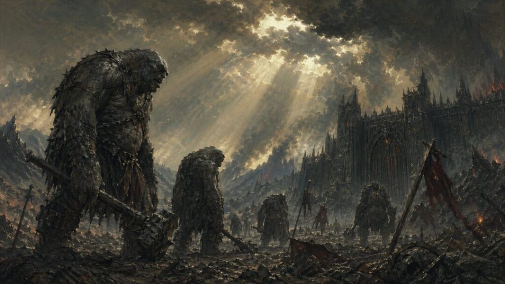 Grim aftermath of a dark battle