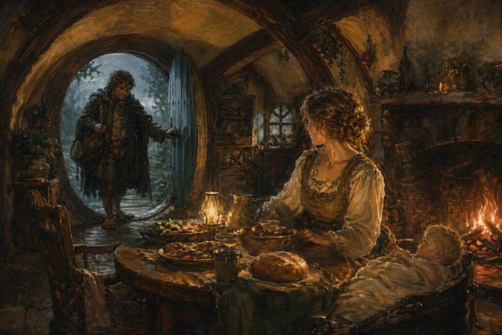 Homecoming in a cozy cottage