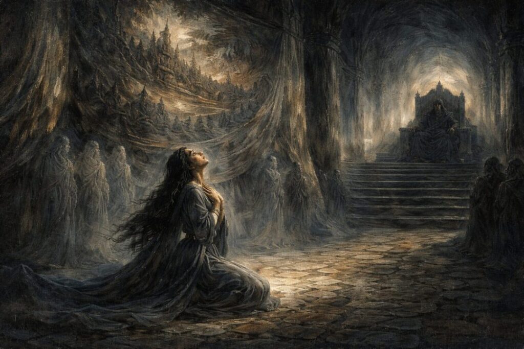 Lúthien's lament in the halls