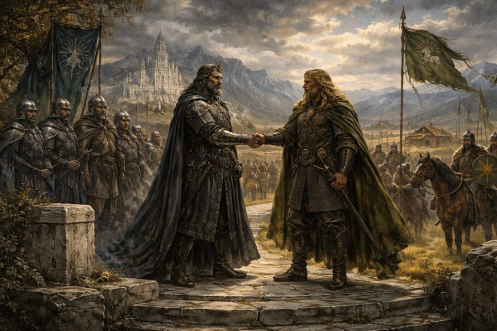 Meeting of kings at the borders