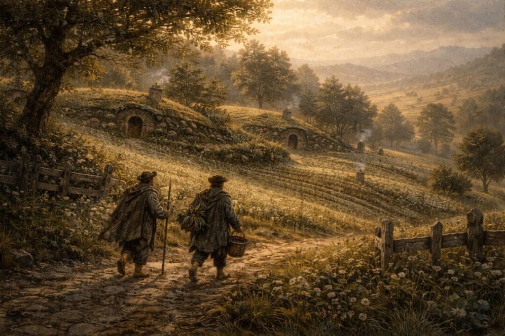 Morning stroll through the Shire