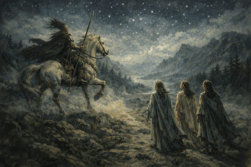 Oromë guides the Elven lords