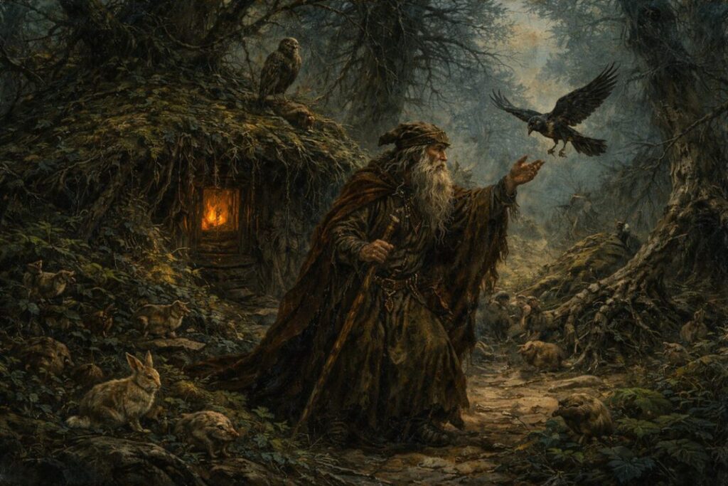 Radagast and the messenger crow