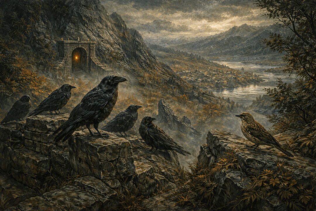 Ravens at the gates of Erebor