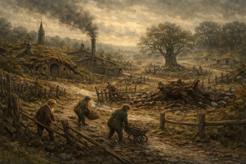 Rebuilding Hobbiton after the Scouring