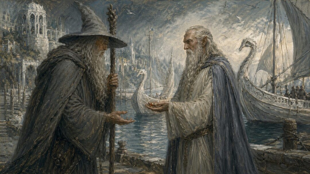Ring exchange at the misty harbor