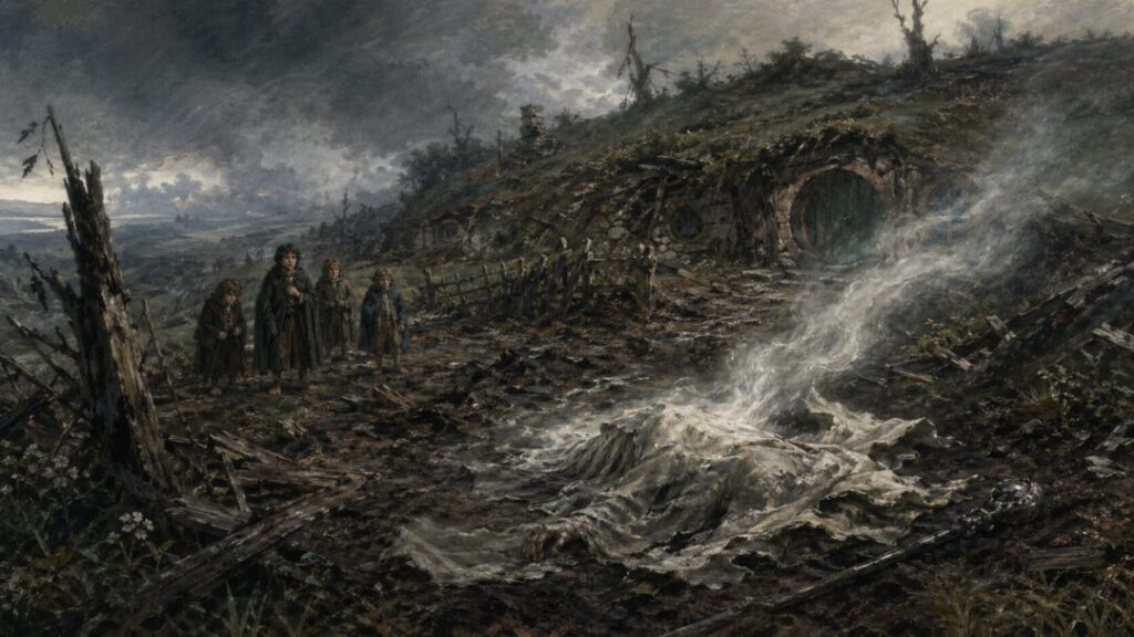 Ruins of a once peaceful land
