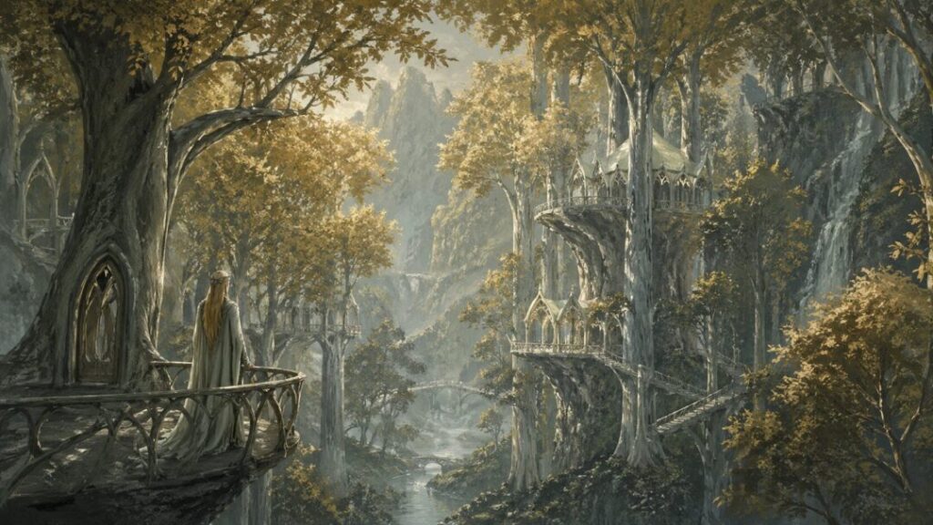 Serenity in the elven forest city