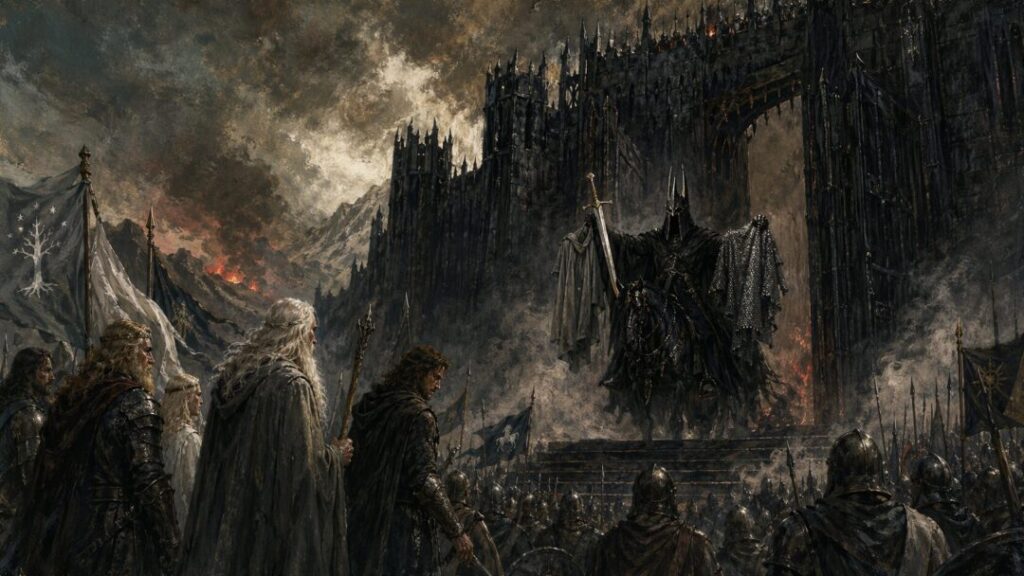 Siege at the dark fortress gate