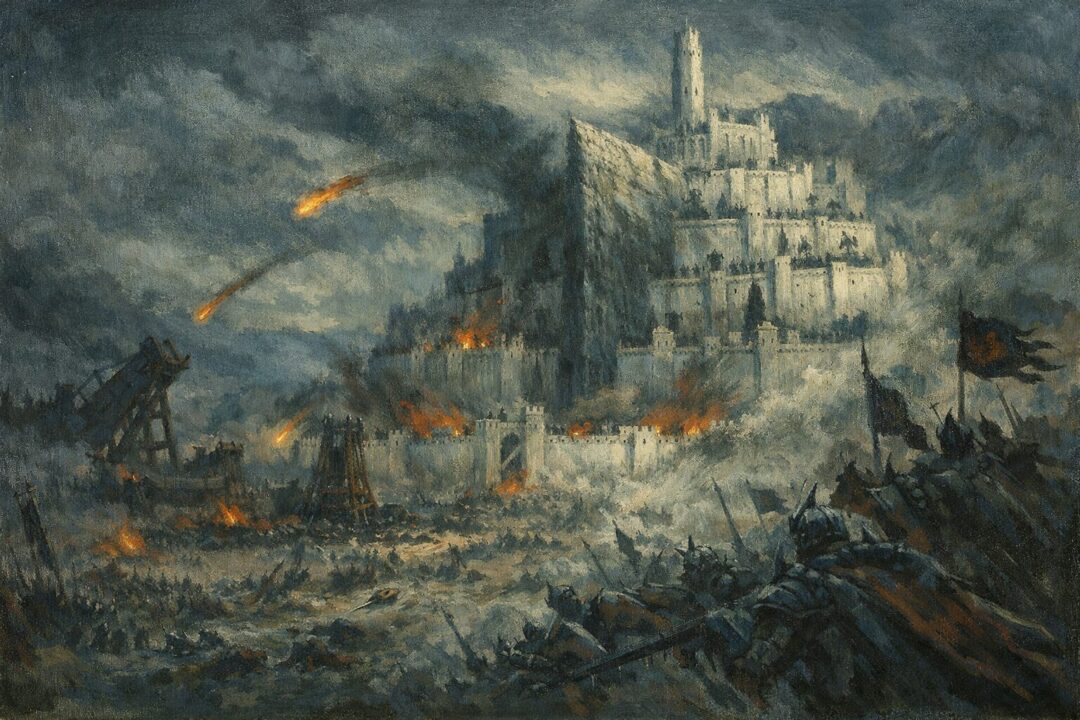 Siege of Minas Tirith at dawn
