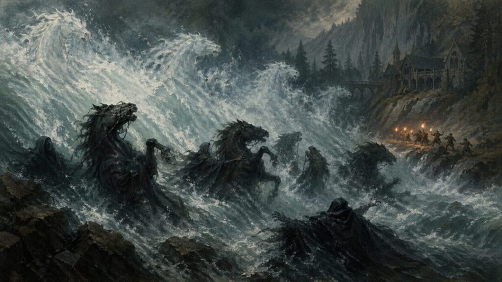 Spectral riders in the misty flood