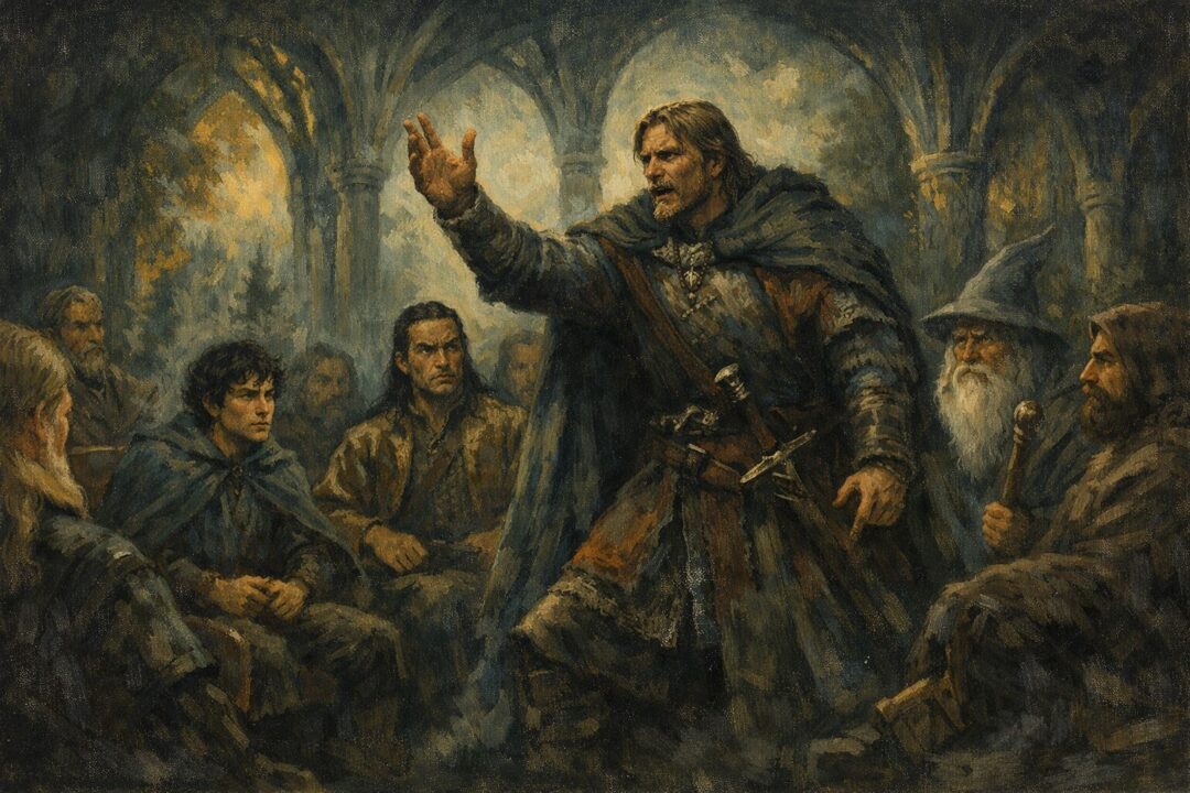 The Council of Elrond in Rivendell