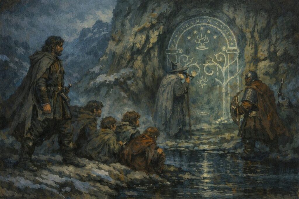 The Fellowship at Moria’s gate