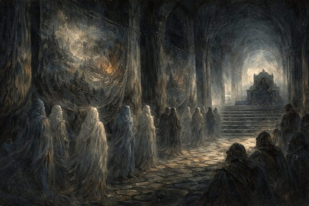 The Halls of Mandos at twilight