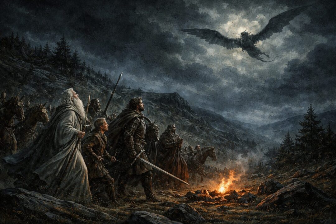 The Nazgûl's descent over Dol Baran