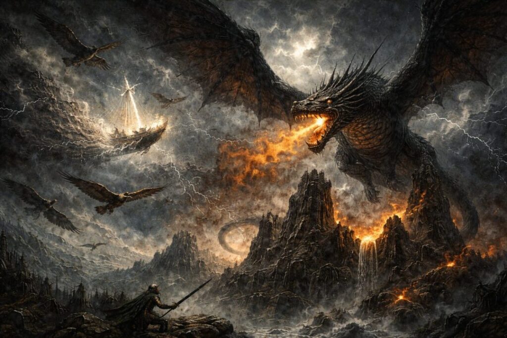 The War of Wrath_ Eärendil vs Ancalagon