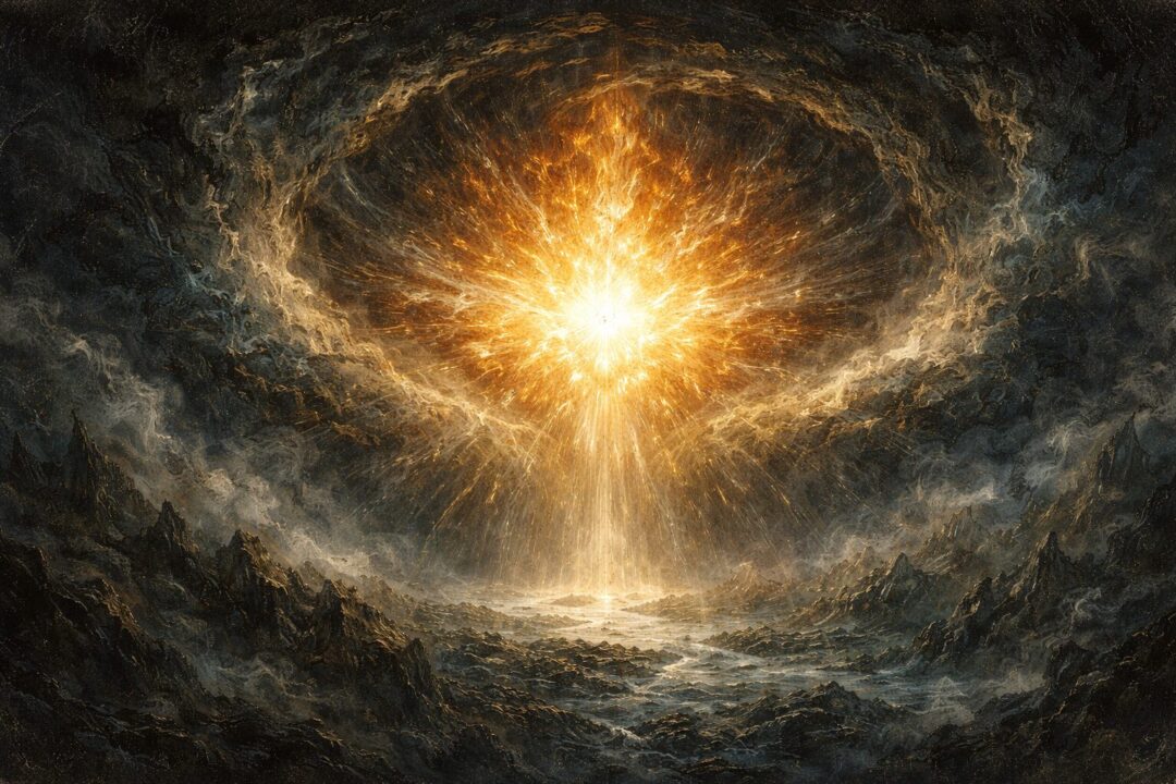 The birth of the cosmic flame