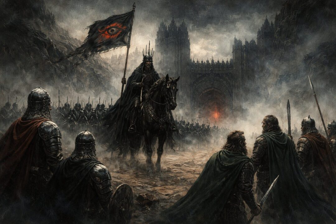 The confrontation at the Black Gate