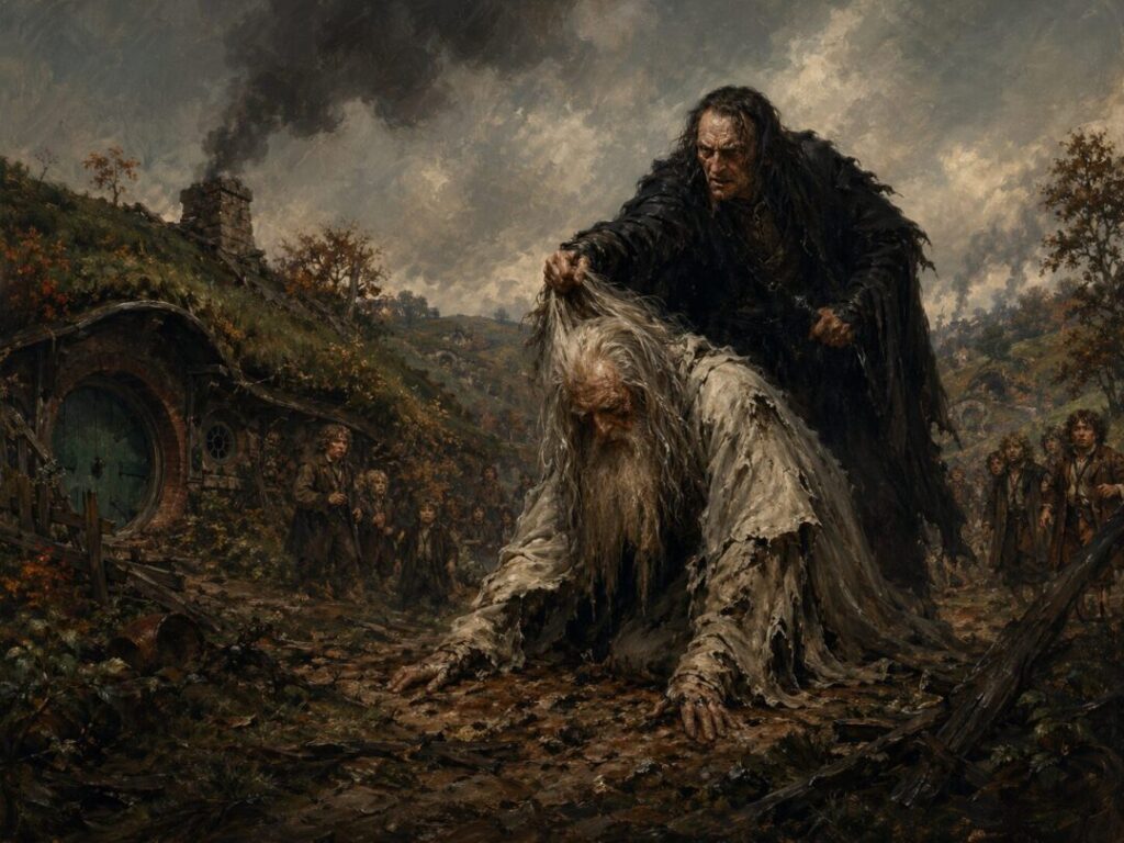 The fall of the old wizard