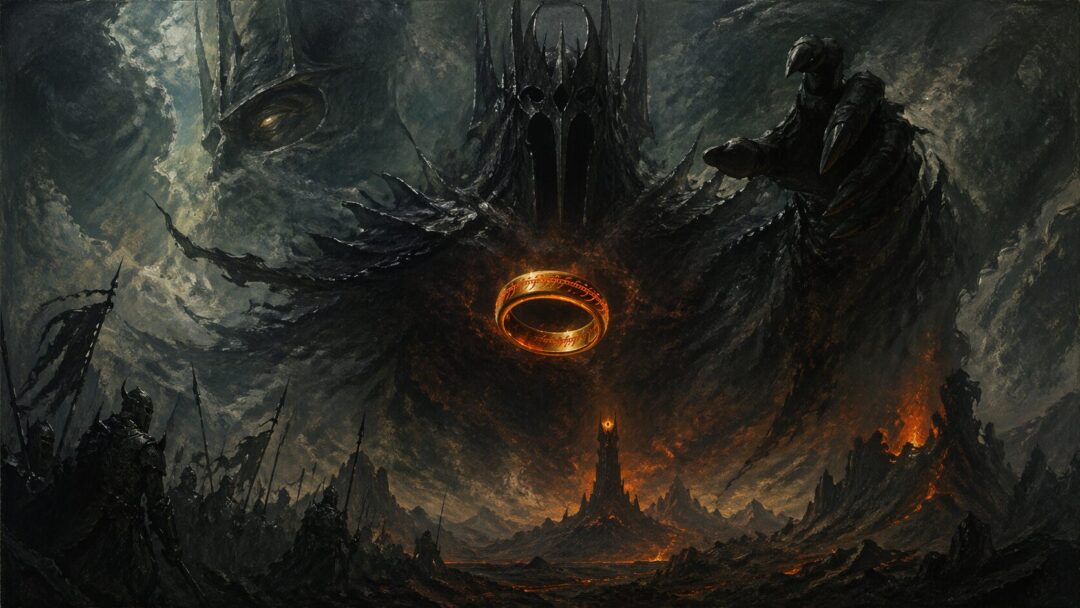 The looming dark lord and the ring
