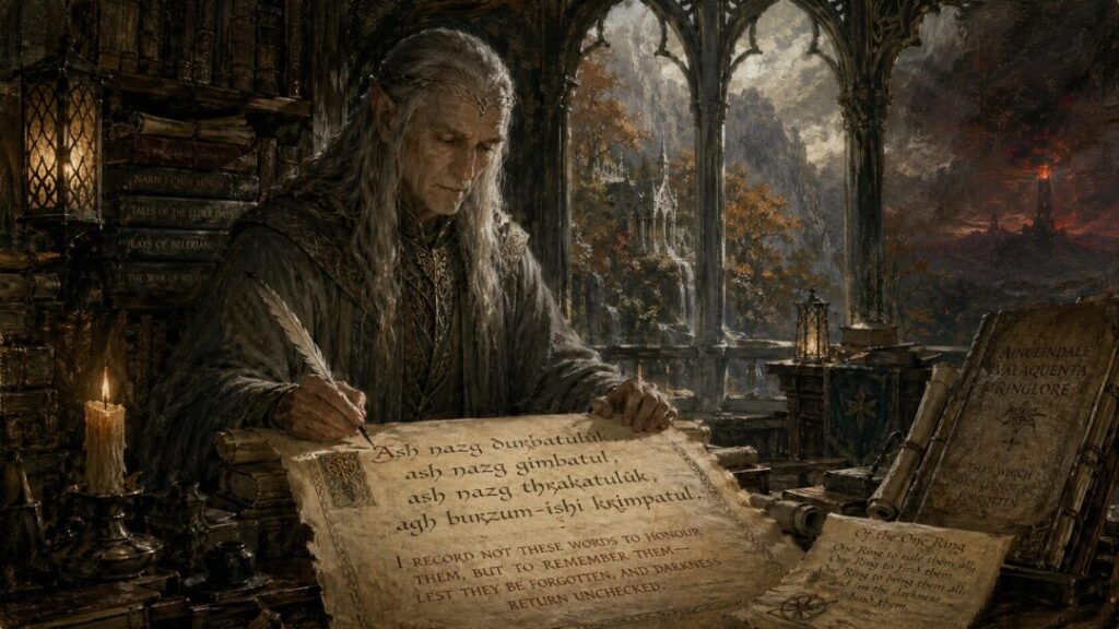 The scribe of forgotten lore