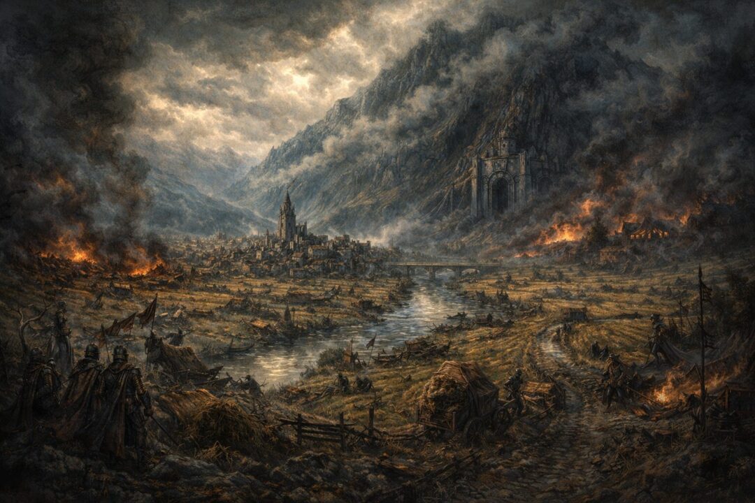 The shadow of Erebor's gates