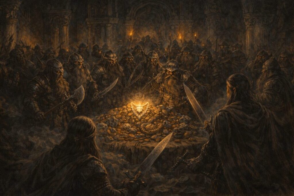 The standoff in Menegroth's halls