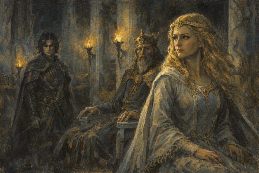 The tension of Gondolin's throne room