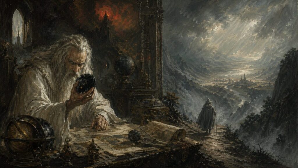 The wizard and the wandering path