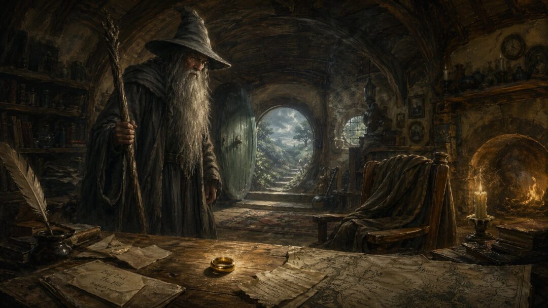 The wizard's study and the ring