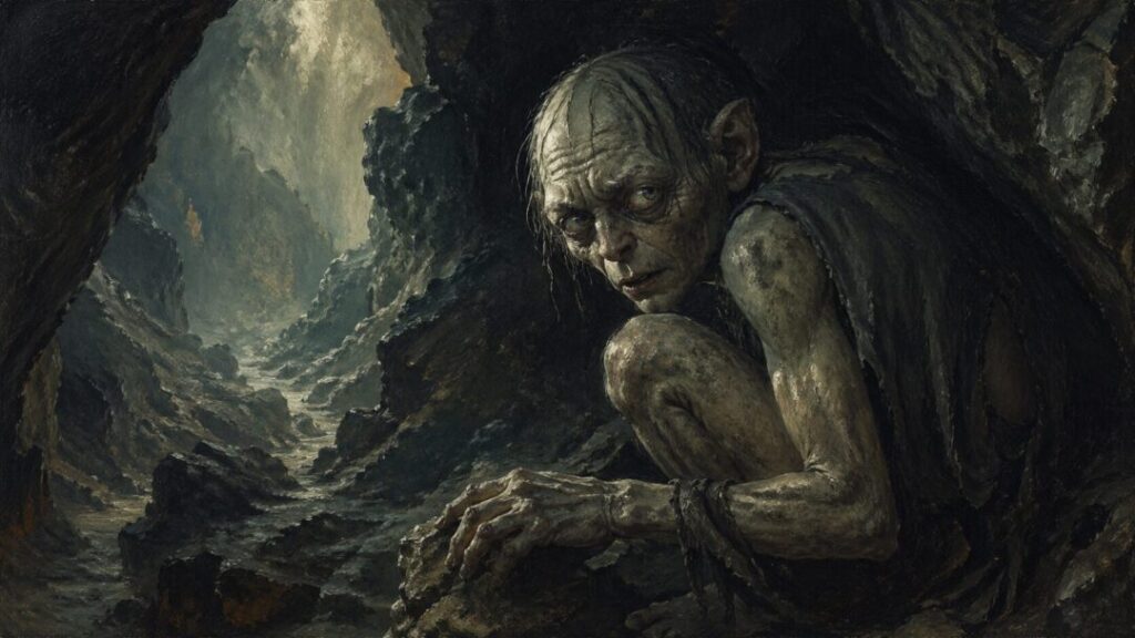 Watcher in the misty cave