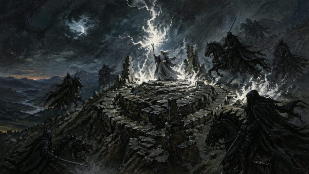 Wizard's stand against the dark riders