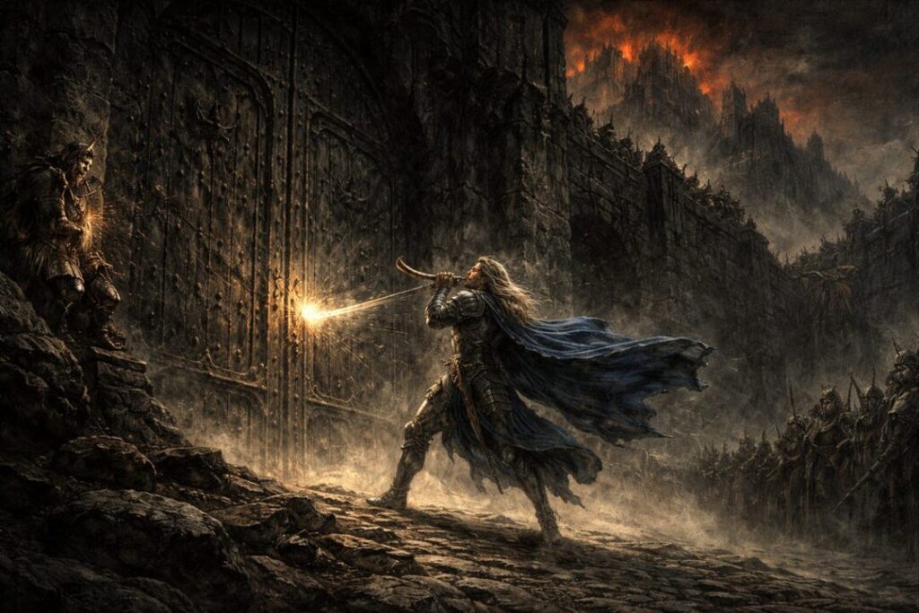 Fingolin challenges Morgoth