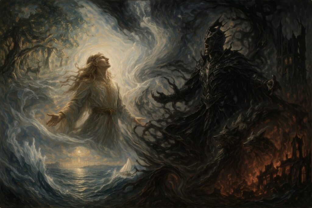 Finrod vs Sauron