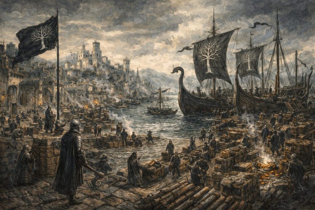 Pelargir Gondor harbor