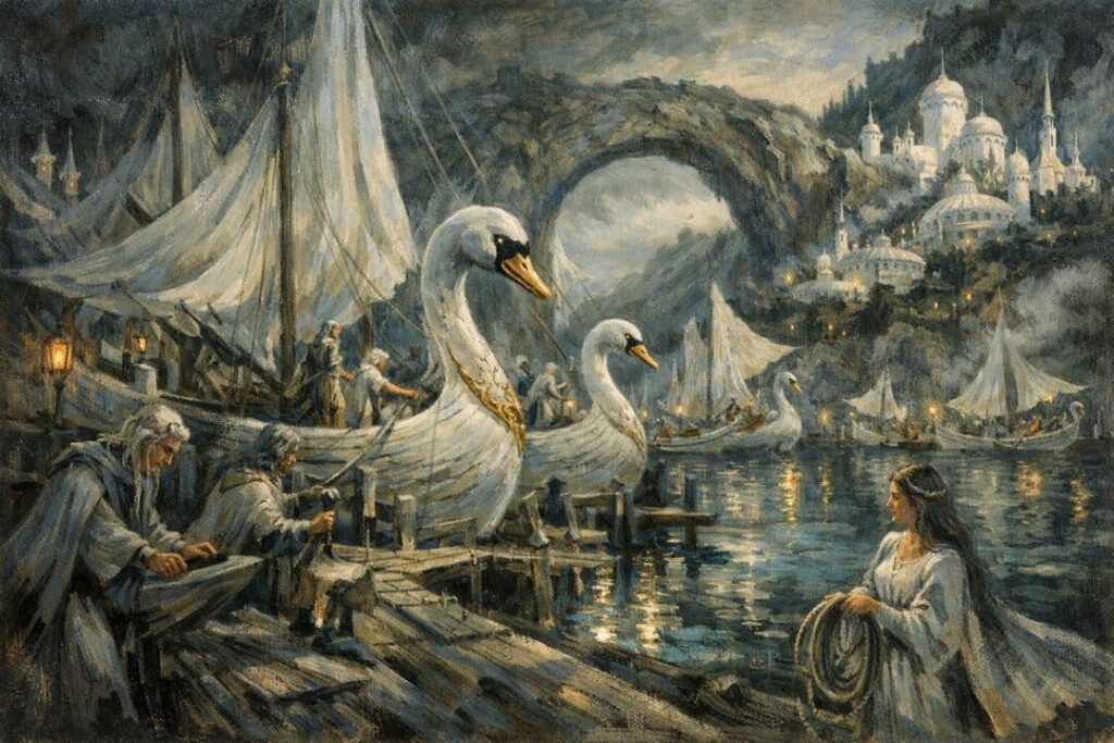 Teleri swan ships