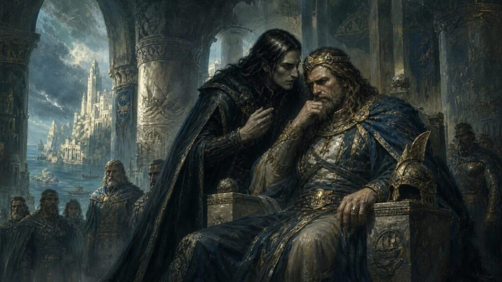 A king's troubled counsel in stormy court