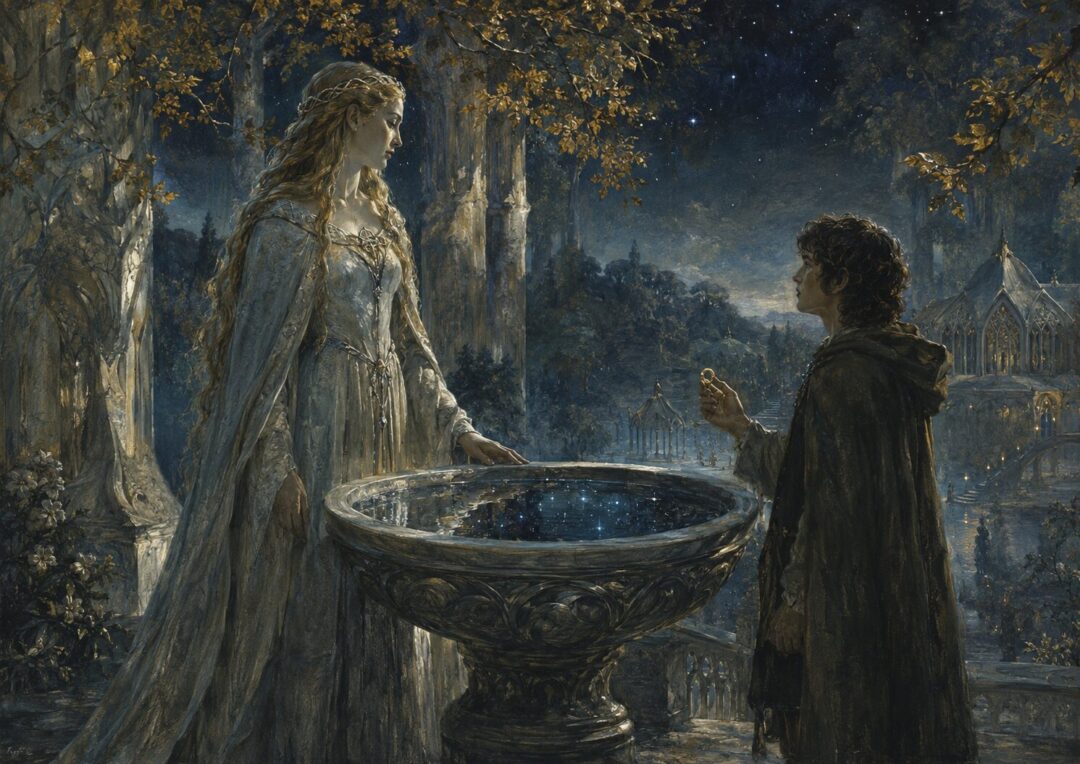 A proposal in an ethereal glade