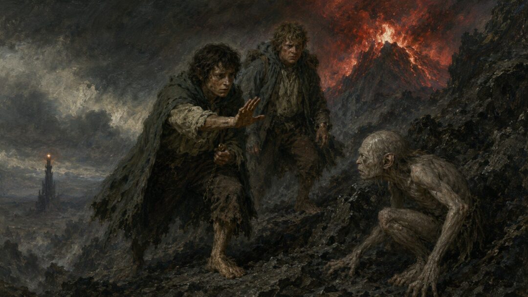 A storm over dark lands