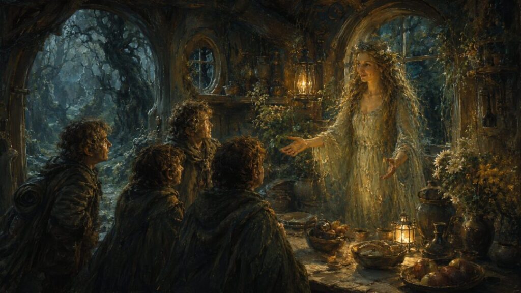 A warm welcome in a mystical home