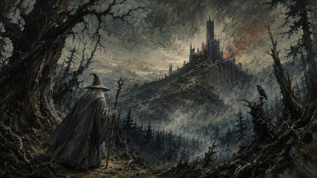 A wizard's journey to the dark fortress