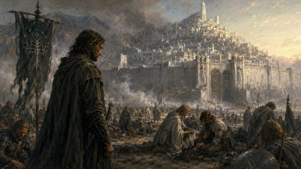 Aftermath of battle at the citadel