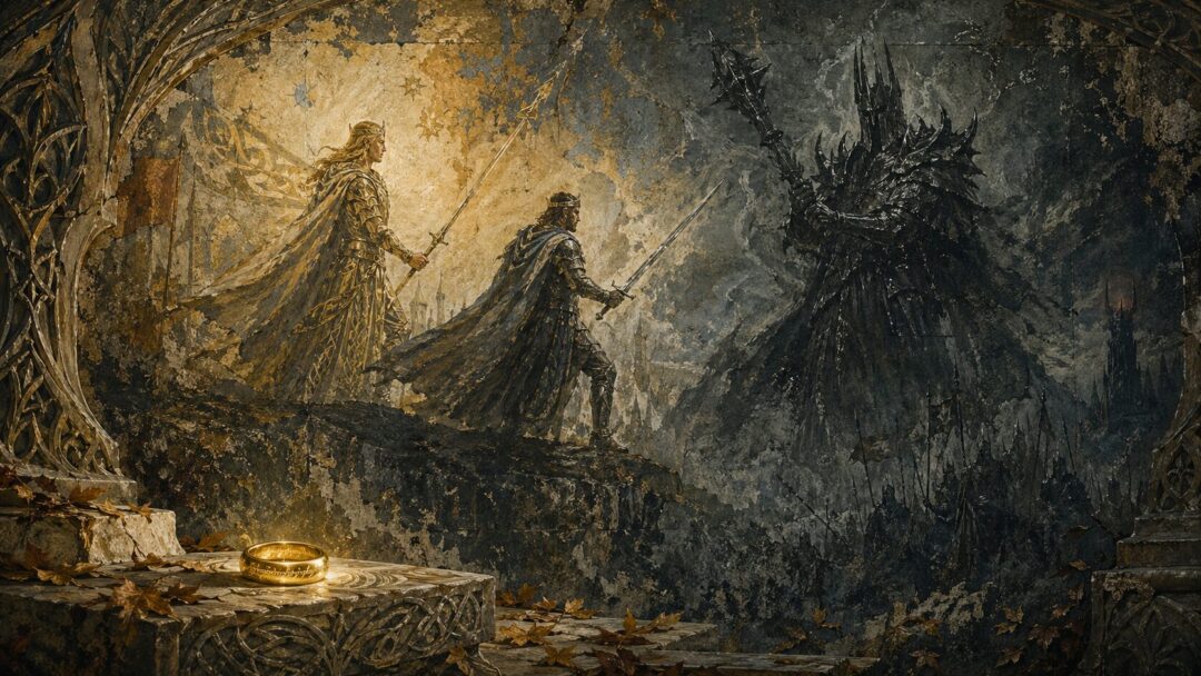 Ancient battle of light and shadow